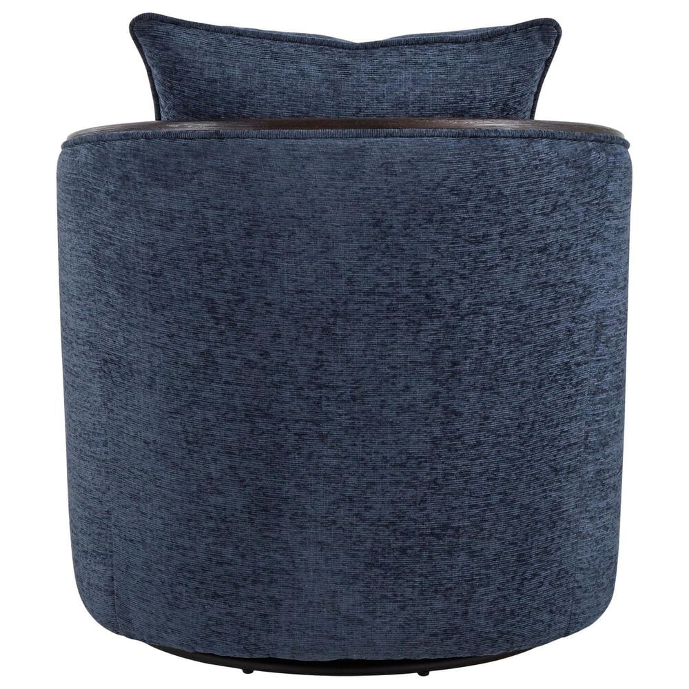 LumiSource Gemma Swivel Accent Chair in Blue Indigo, , large