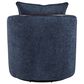 LumiSource Gemma Swivel Accent Chair in Blue Indigo, , large