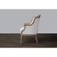 Baxton Studio Charlemagne Accent Chair in Beige, , large