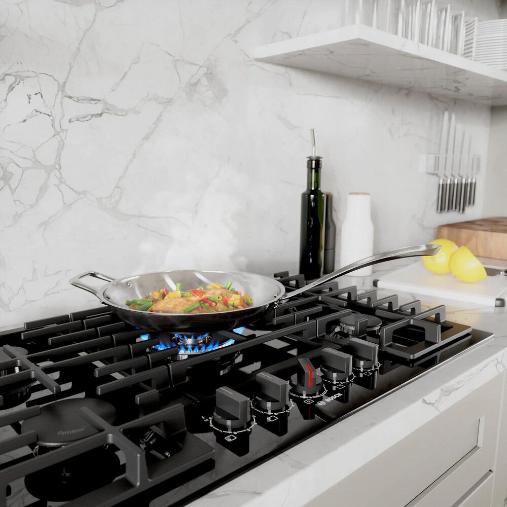Bosch 800 Series 30" Gas Cooktop in Black, , large