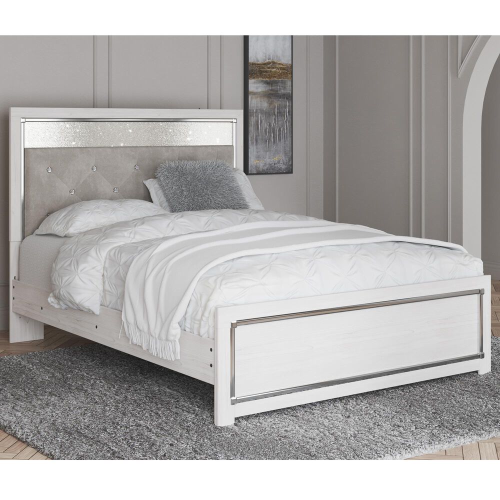 Ashley Altyra Queen Panel Bed in White, , large