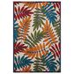 Nourison Aloha Floral 3"6" x 5"6" Multicolor Indoor/Outdoor Area Rug, , large