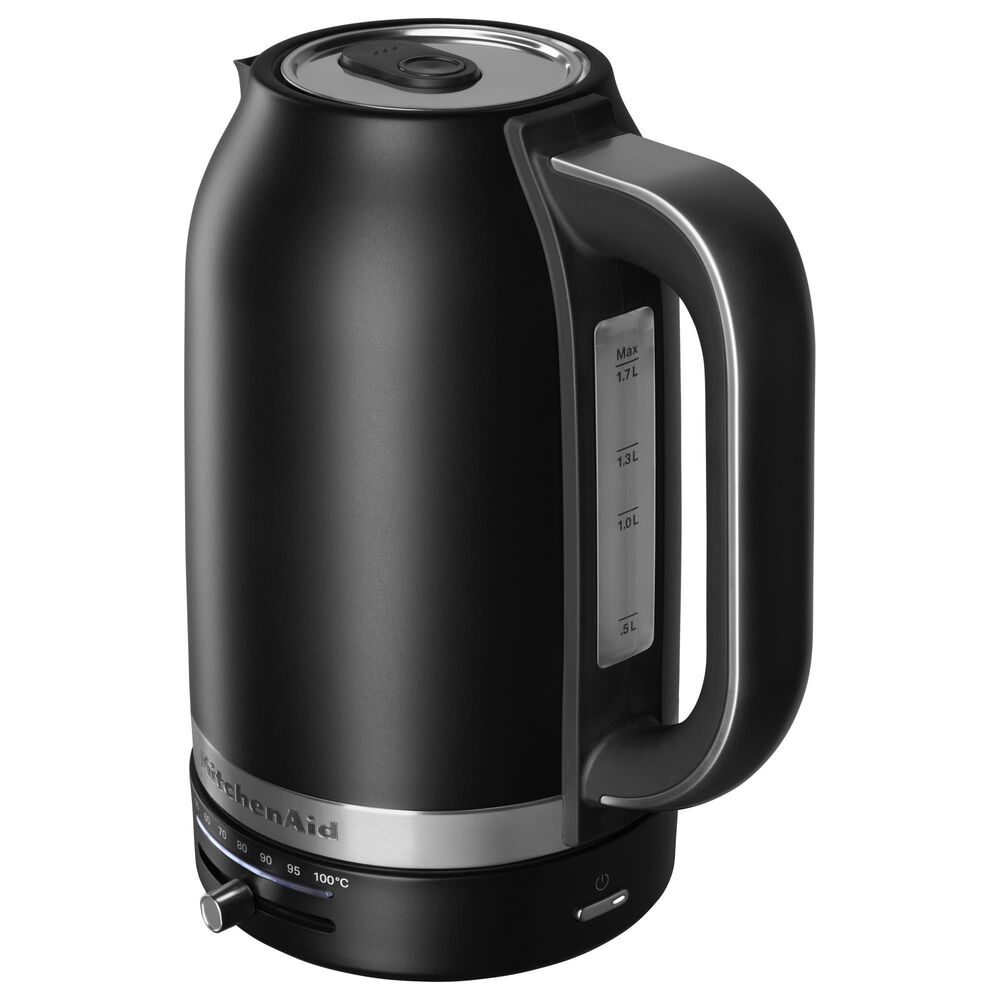 KitchenAid 1.7 Liter Variable Temperature Electric Kettle in Black Matte, , large