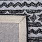 Safavieh Micro-Loop Southwestern 8" x 10" Black and Ivory Area Rug, , large