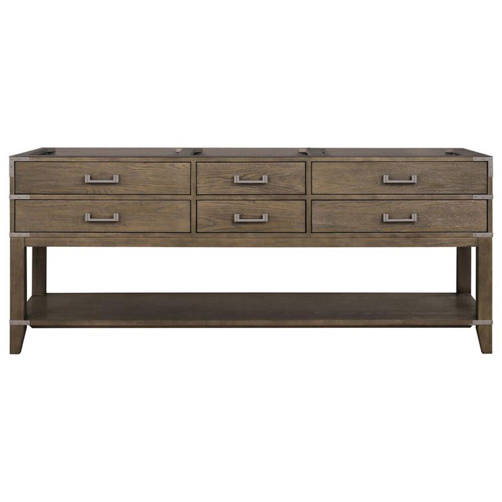 Lexora Home Norwalk 80&quot; Double Bathroom Vanity in Grey Oak with White Quartz Top and Rectangular Sinks, , large