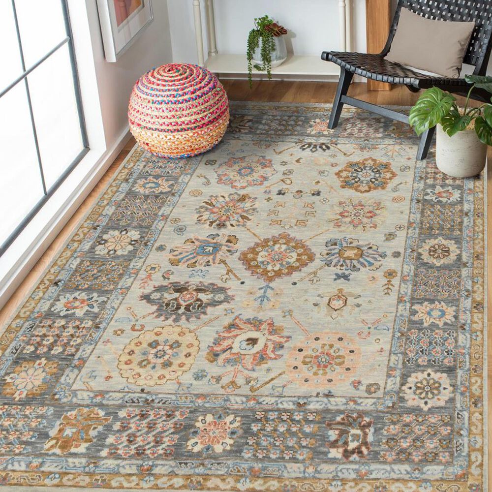 Amer Rugs Blu 9&#39; x 12&#39; Ivory and Gray Area Rug, , large