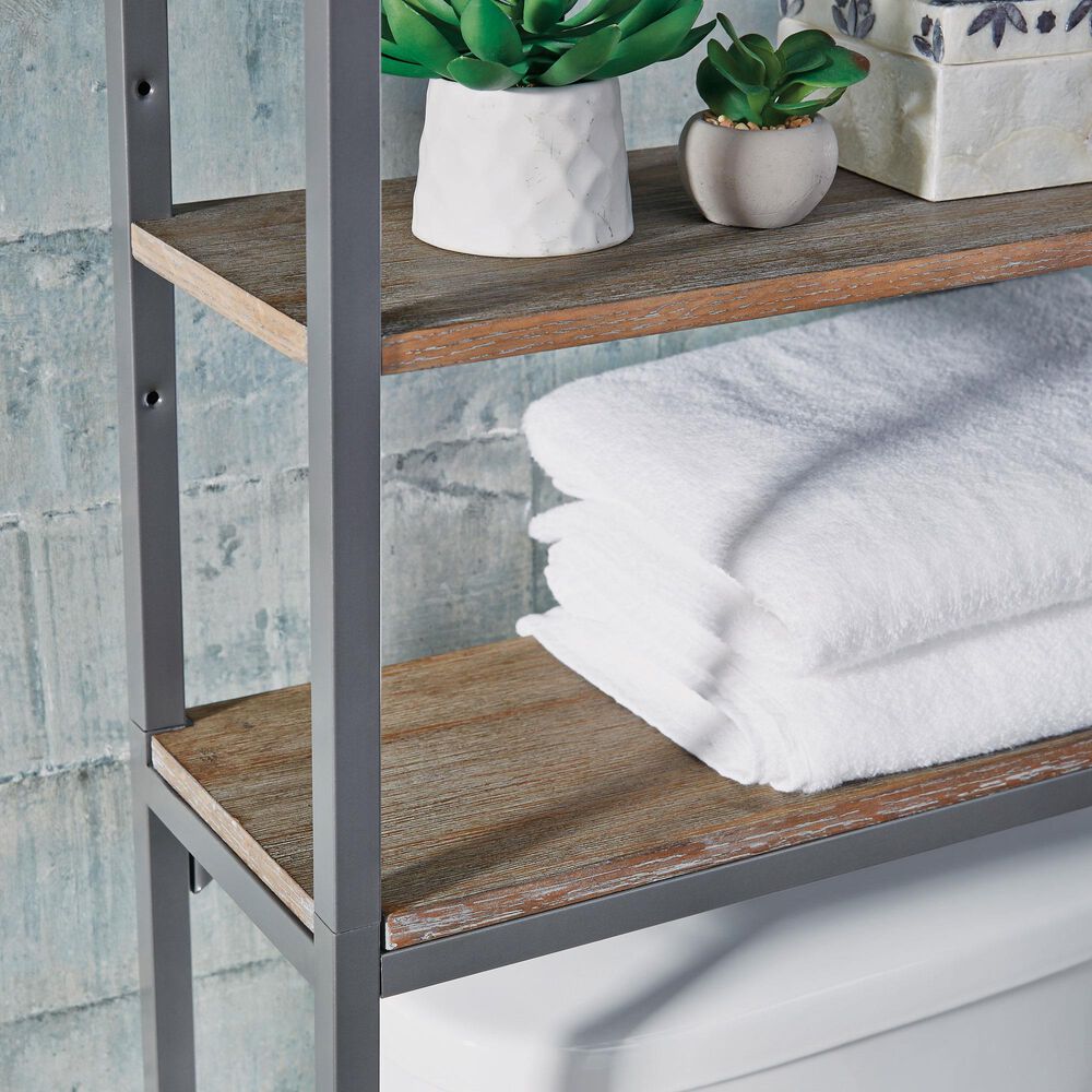 Homestyles Barnside Over The Commode Stand in Gray, , large