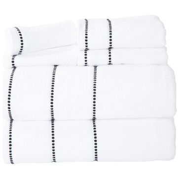 Timberlake Lavish Home 6-Piece Quick Dry Towel Set in White, , large