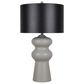 Classy Art Wholesalers Echo Essence Ceramic Table Lamp in Gray, , large
