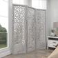 Maple and Jade 3-Panel Folding Screen in White, , large