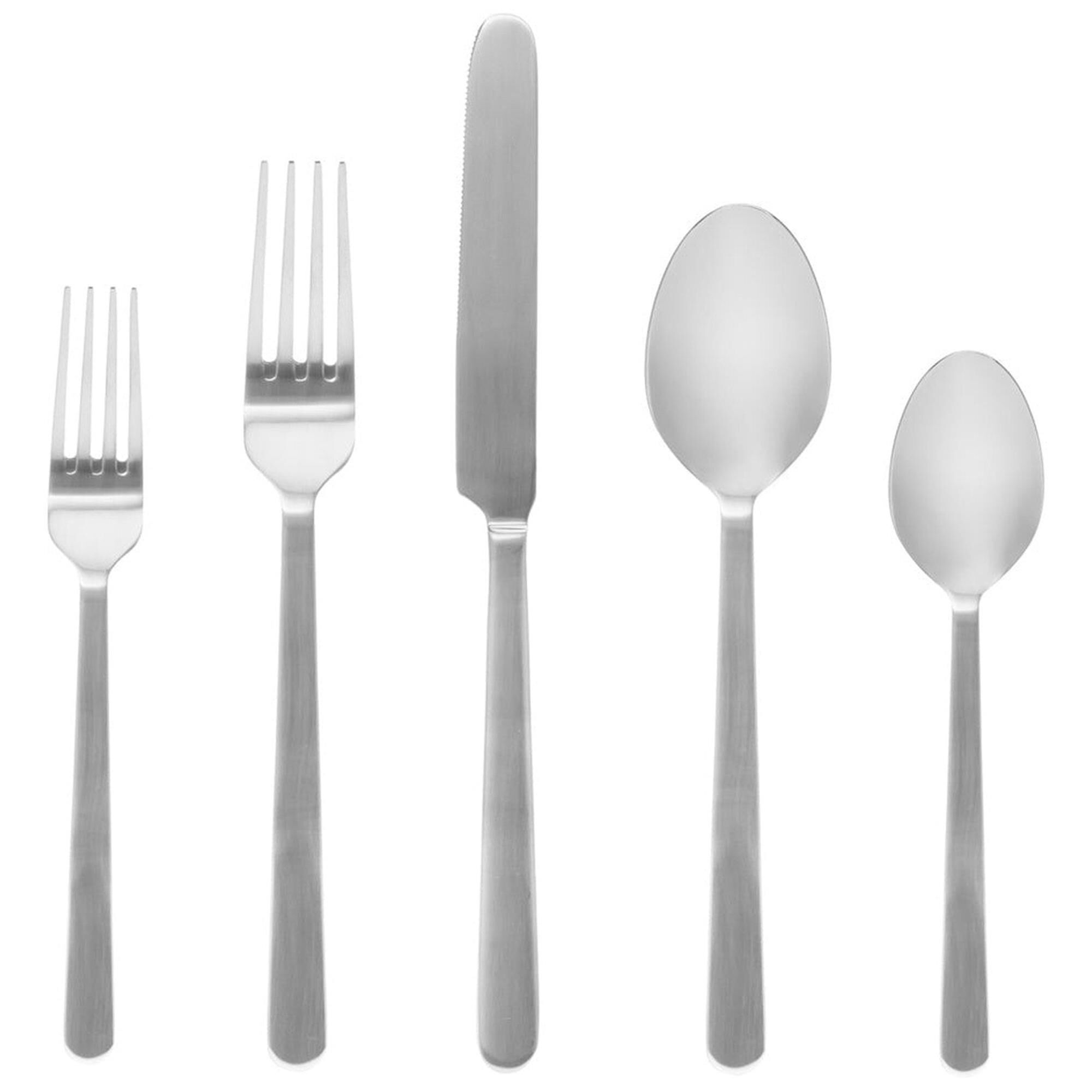 Godinger Silver Lola Matte 20 Piece Flatware Set in Stainless Steel
