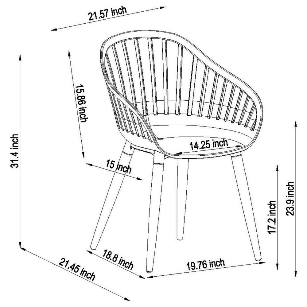 International Home Miami Pipe 11-Piece Rectangular Extendable Patio Dining Set in Black and Brown, , large