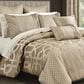 Royal Court Olympus 3-Piece Full/Queen Comforter Set in Sand, , large