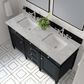 James Martin Vanities Brittany 60" Double Bathroom Vanity in Black Onyx with 3 cm Eternal Jasmine Pearl Silestone Top, Rectangular Sinks and FreePower Wireless Charger, , large