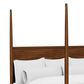 Riverside Furniture Elsie Queen Poster Bed in Classic Walnut, , large