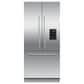 Fisher & Paykel 32" Integrated French Door Refrigerator with Water Dispenser - Panels Sold Separately, , large
