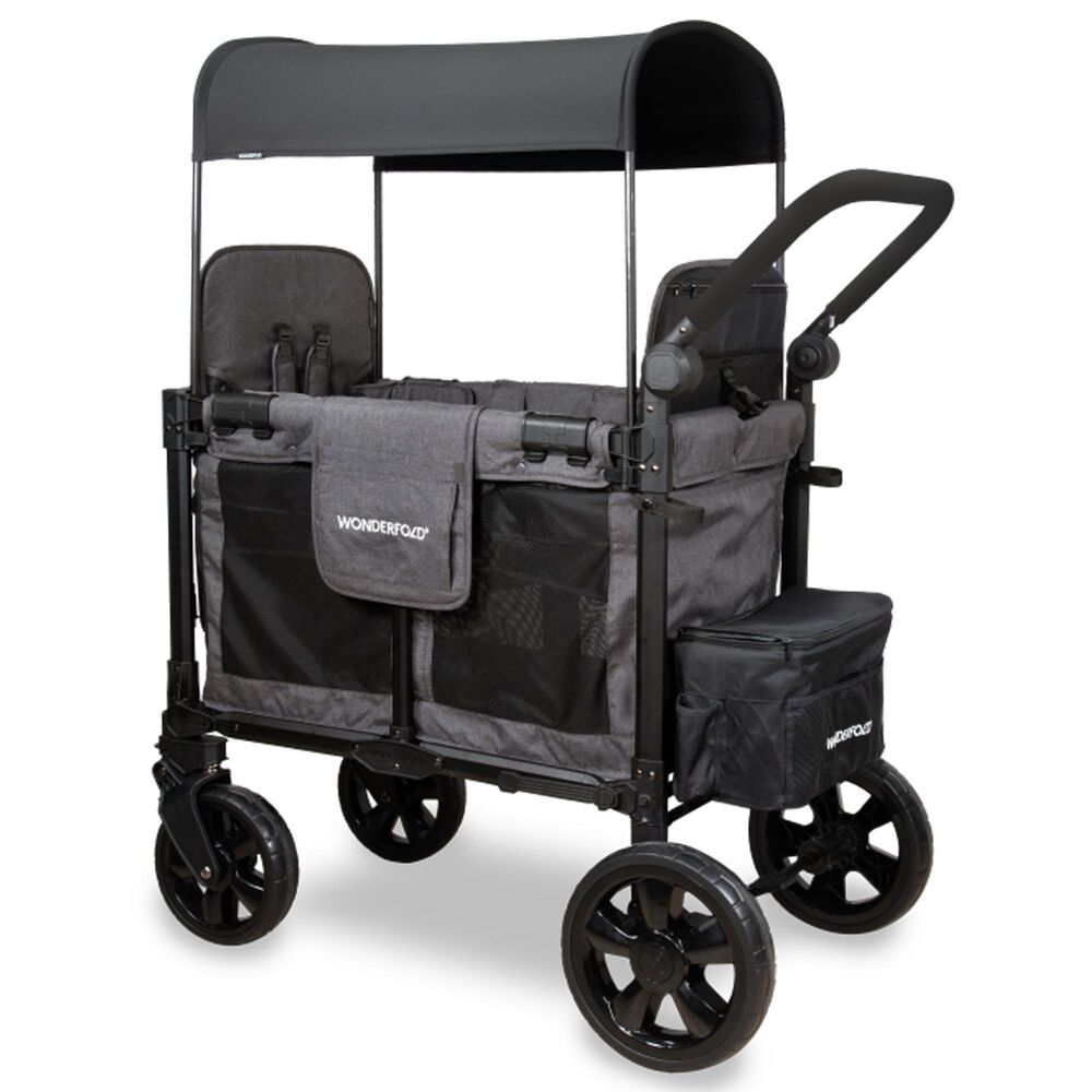 Wonderfold Elite Pro 2-Seater Stroller Wagon in Charcoal Gray, , large