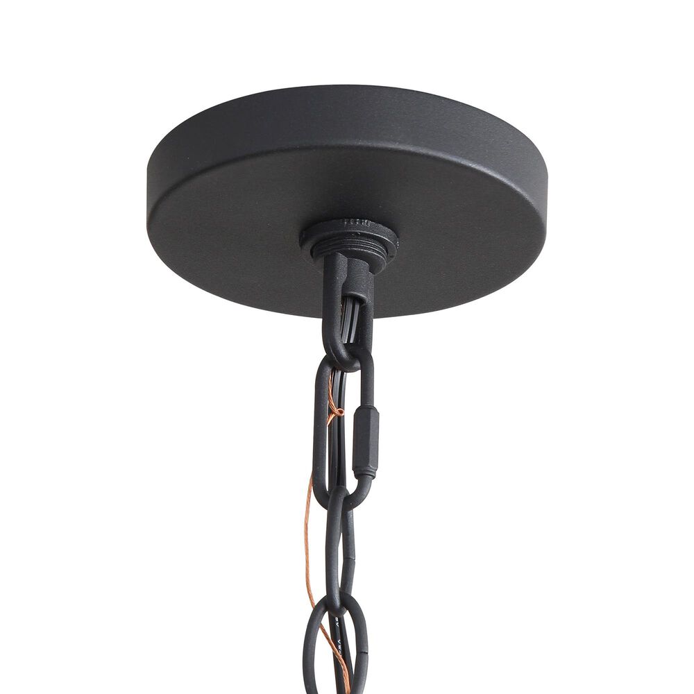 Golden Lighting Weavelight 5-Light Pendant in Natural Black, , large