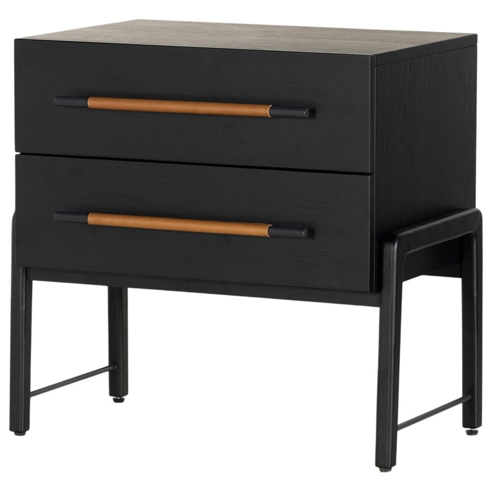 Four Hands Rosedale 2 Drawer Nightstand in Ebony Oak, , large