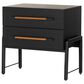 Four Hands Rosedale 2 Drawer Nightstand in Ebony Oak, , large