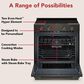 KitchenAid 2-Piece Kitchen Package with 30" Slide-In Smart Electric Range and 30" Over-the-Range Microwave Oven in Black Ore, , large