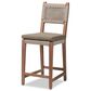Baxton Studio Heyna Counter Stool in Mahogany, , large