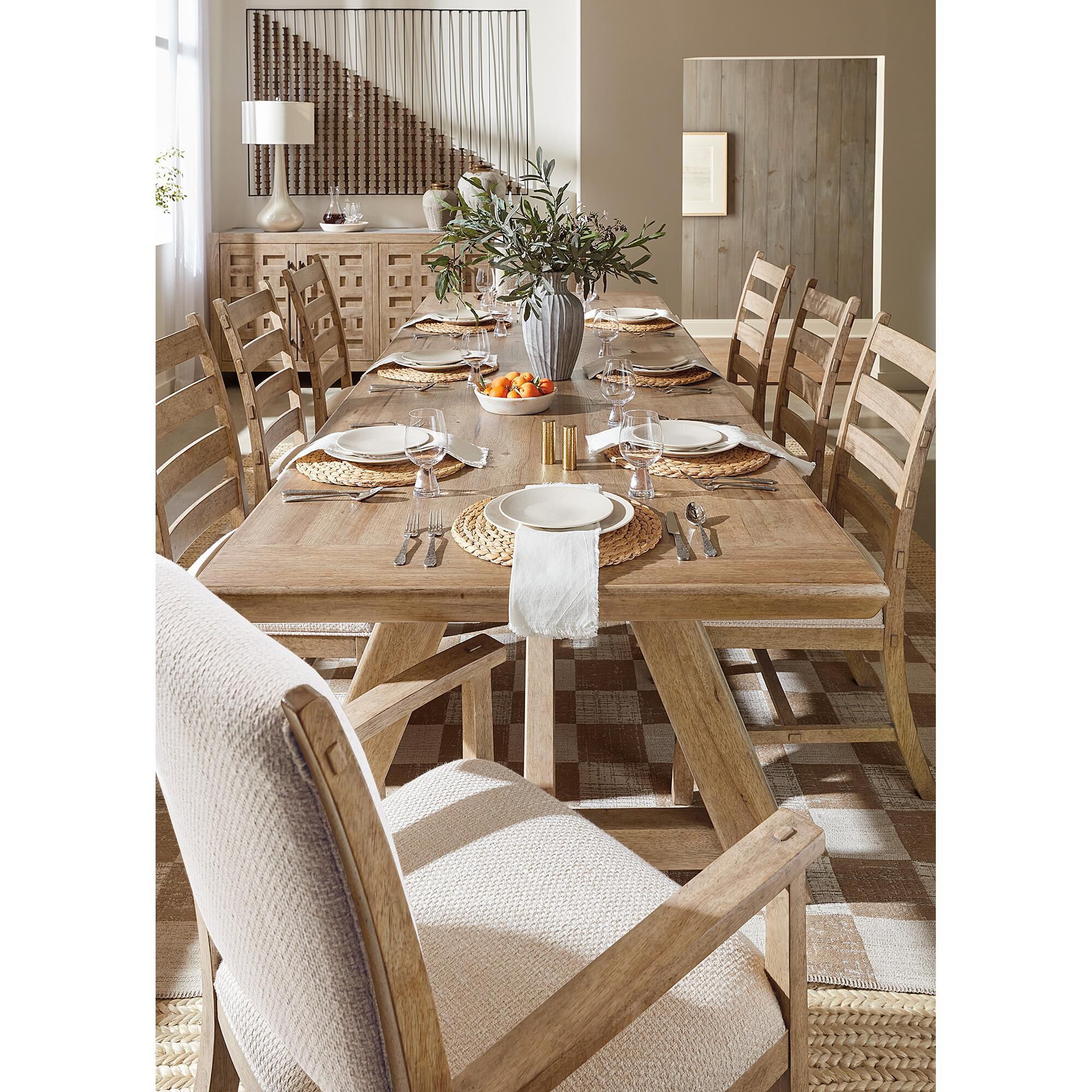 Hooker Furniture Vineyard Row 7-Piece Dining Set in Brown