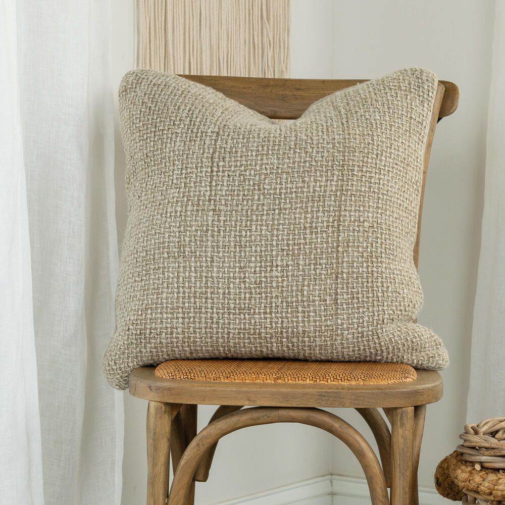 Rizzy Home Donny Osmond Solid 20&quot; x 20&quot; Down Filled Pillow in Brown, , large