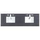 James Martin Vanities Myrrin 72" Double Vanity in Carbon Oak with 3 cm Charcoal Soapstone Quartz Top, , large