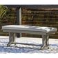 Ashley Visola Patio Bench in Gray, , large