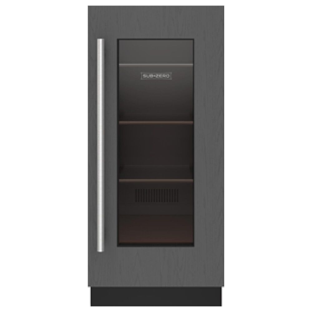 Sub Zero 3.1 Cu. Ft. Designer Undercounter Beverage Center with Right Hinge and Glass Door in Panel Ready, , large