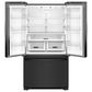 Whirlpool 25.2 Cu. Ft. French Door Refrigerator with Water Dispenser in Black, , large