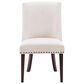 Linon Home Decor Adler Side Chair with Neutral Fabric Cushion in Espresso, , large