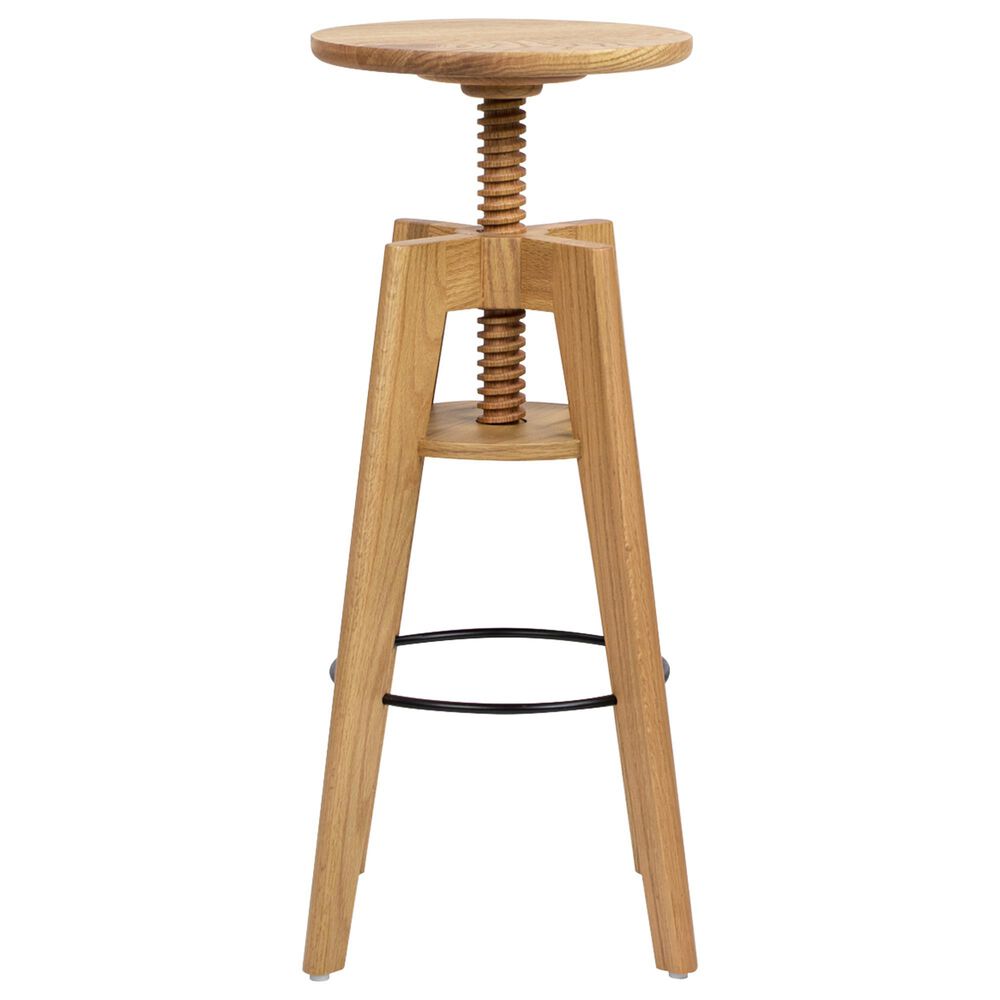 Jennifer Taylor Home Spencer Adjustable Stool in Natural Brown, , large