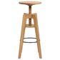 Jennifer Taylor Home Spencer Adjustable Stool in Natural Brown, , large