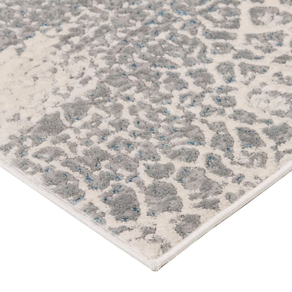 Feizy Azure 3401F 5&#39; x 8&#39; Gray and Blue Area Rug, , large
