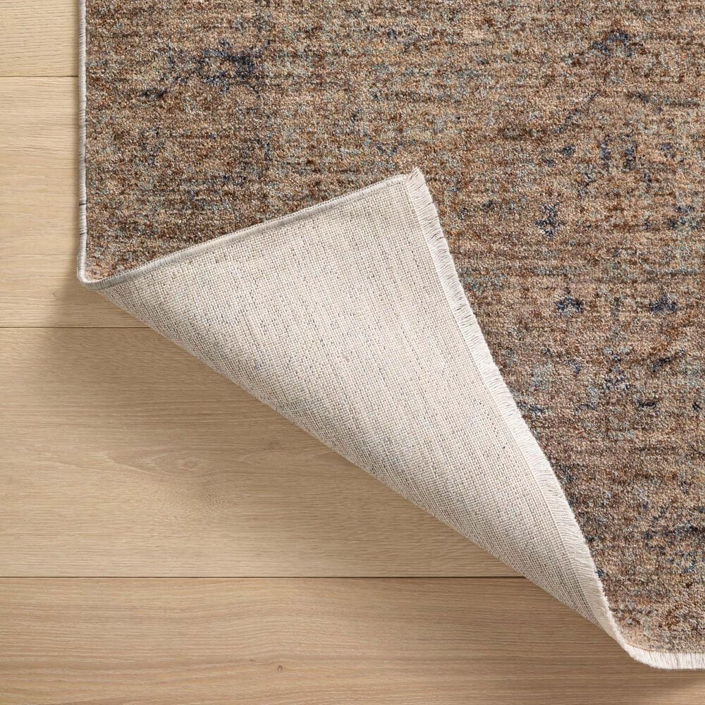Angela Rose Blake 4&#39; x 5&#39;7&quot; Taupe and Blue Area Rug, , large