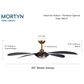 Minka-Aire Mortyn 60" Indoor/Outdoor Ceiling Fan with LED Light in Legacy Brass, , large