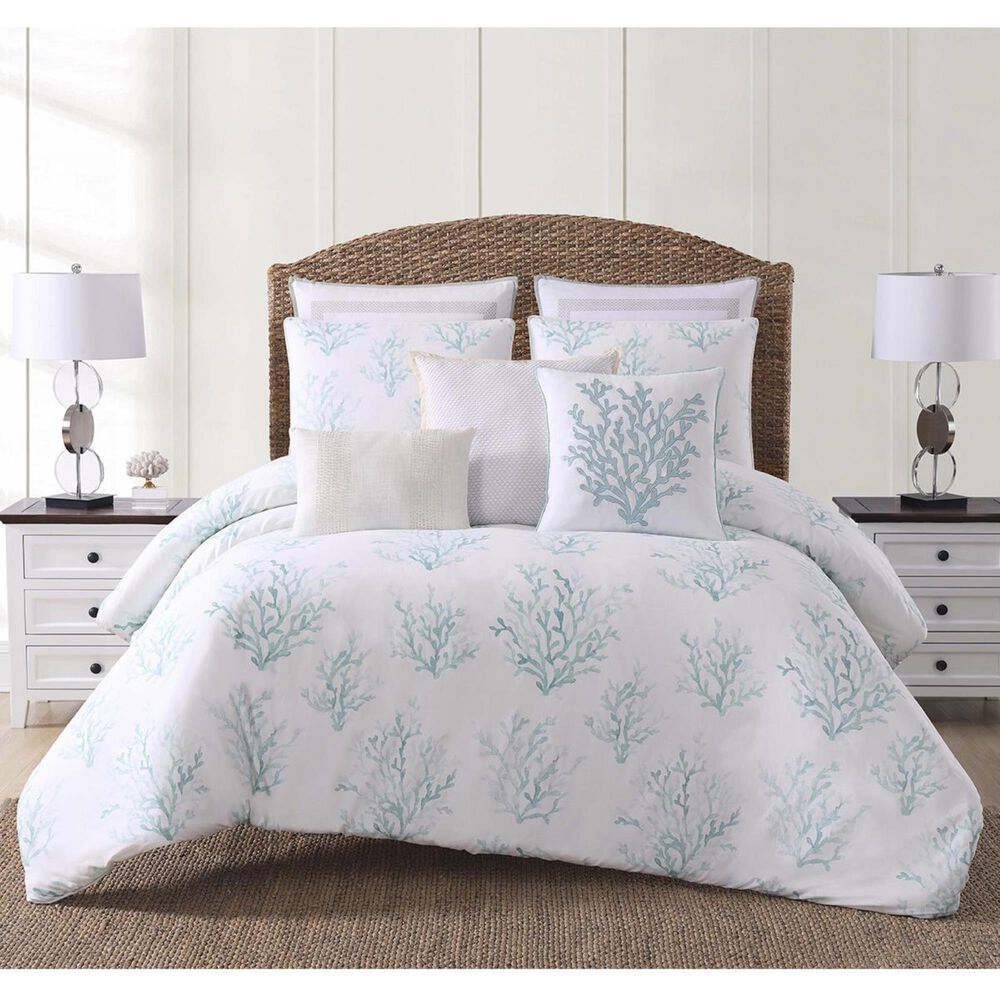 Pem America Ocean Front Resort 2-Piece Twin XL Cove Comforter Set in White and Blue, , large