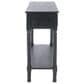 Safavieh Haines 2-Drawer Console Table in Black, , large
