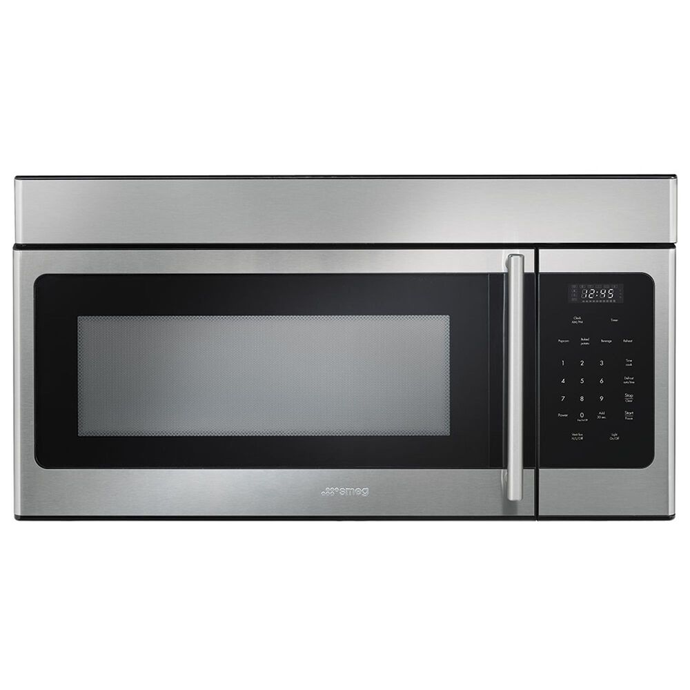 SMEG 1.6 Cu. Ft. Over-the-Range Microwave Oven in Stainless Steel, , large