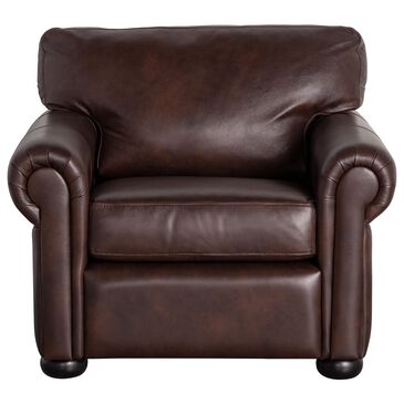 Vintage Leather Leather Chair in Anfield Dark Brown, , large