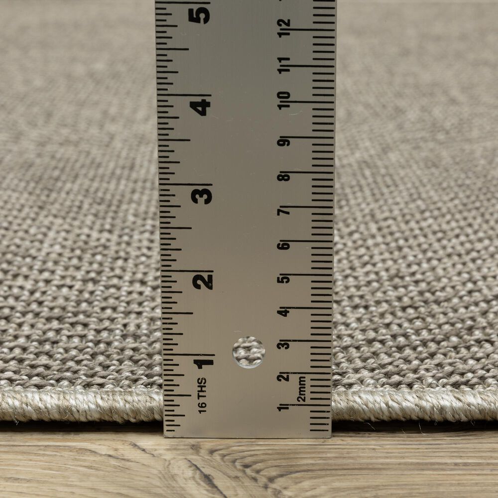 Oriental Weavers Caicos CA07A 1&#39;10&quot; x 7&#39;6&quot; Grey Runner, , large