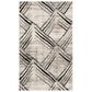 Safavieh Amsterdam AMS112A 3" x 5" Cream and Charcoal Area Rug, , large