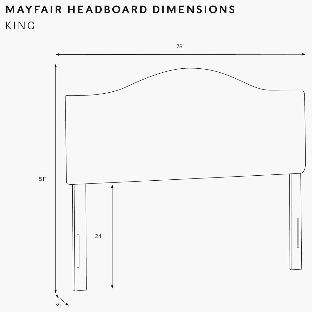 Rifle Paper Co Crafted by Cloth &amp; Company Mayfair King Headboard in Aviary Black and Cream, , large