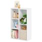 HOMLUX 5-Cube Open Shelf Storage Bookcase in White, , large