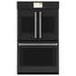 Cafe 30" French-Door Double Wall Oven in Matte Black, , large