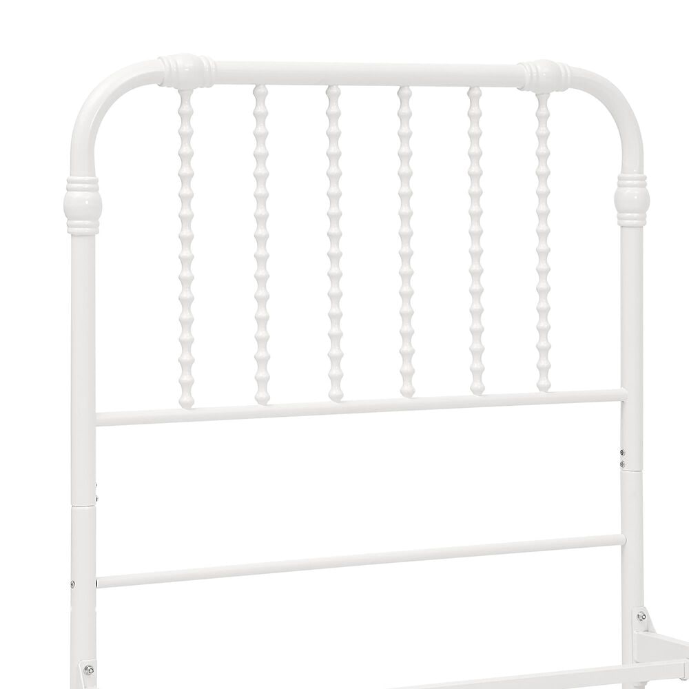 Furniture of America Wren Twin Spindle Kids Bed in White, , large