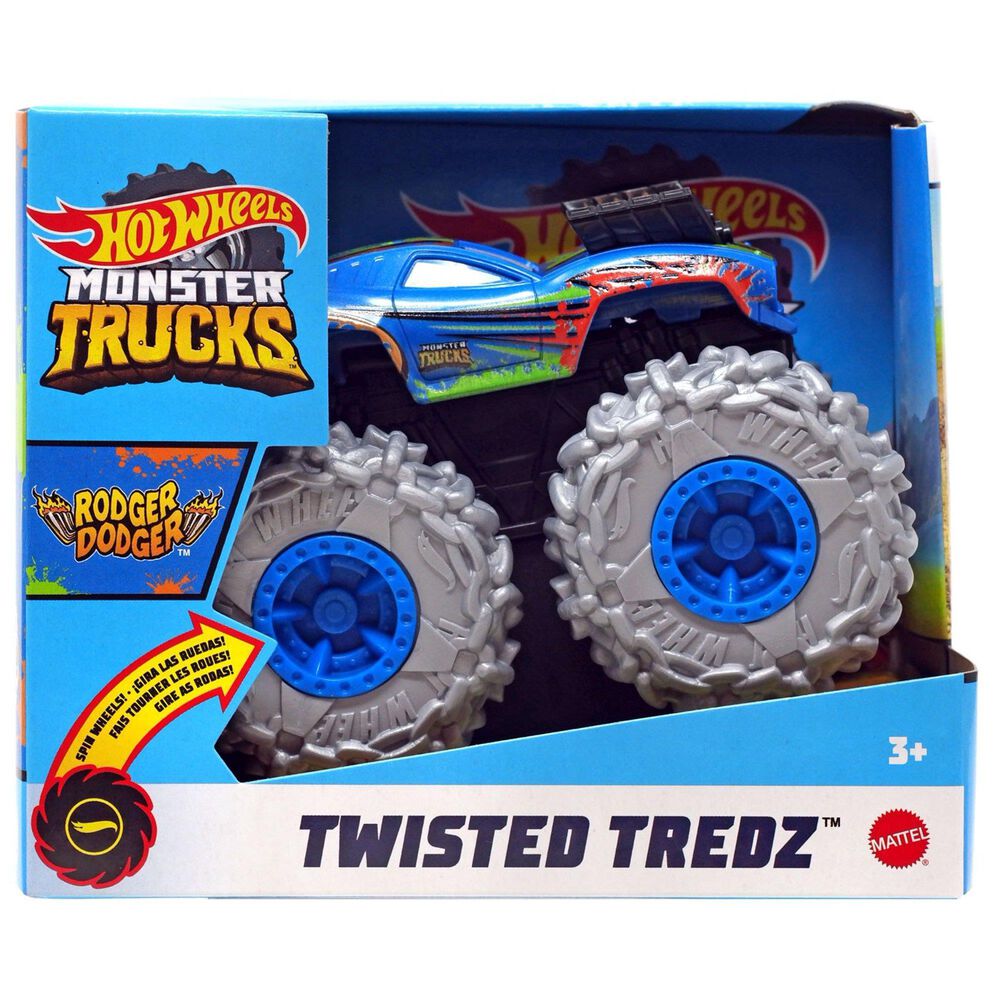 Hot Wheels Monster Truck Twisted Tredz Rodger Dodger, , large