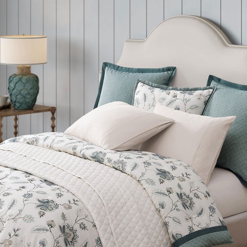 J. Queen New York Blossom View 4-Piece Queen Comforter Set in Teal, , large